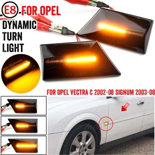 Signal Lamp Turn Signal Light For Opel Vectra C 2002-2008 Flowing Water Light A Pair LED Car Dynamic Side Marker Blinker Light