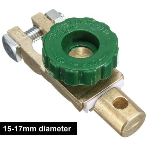 Top Post Car Battery Master Kill Power Disconnector Terminal Link Switch Quick Cut-off 15-17mm Diameter Pile Head Knob