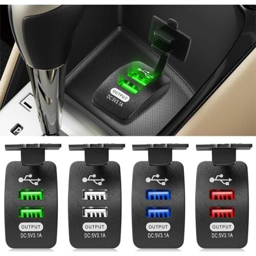 5V 3.1A Universal Car Charger Waterproof Dual USB Ports For Great Wall Haval Hover H3 H5 H6 H7 H9 H8 H2 M4 Geely borui Coolray