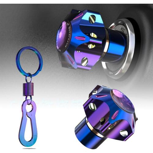 Universal DIY Motorcycle Key Cover Case Shell With Key Ring Moto Accessories Burn Blue High Quality Motorcycle Key Cover 2021