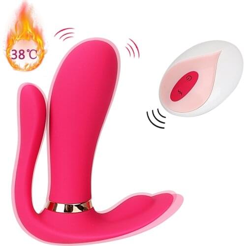 IKOKY Vibrating Panties Heating Dildo Vibrator Anal Sex Toys For Women Couple Wireless Remote Control Female Masturbation