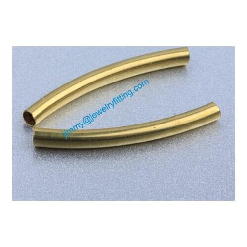 Jewelry findings Raw Brass matel spacer tube beads Pave tube beads tube Bar 3*30*0.15mm
