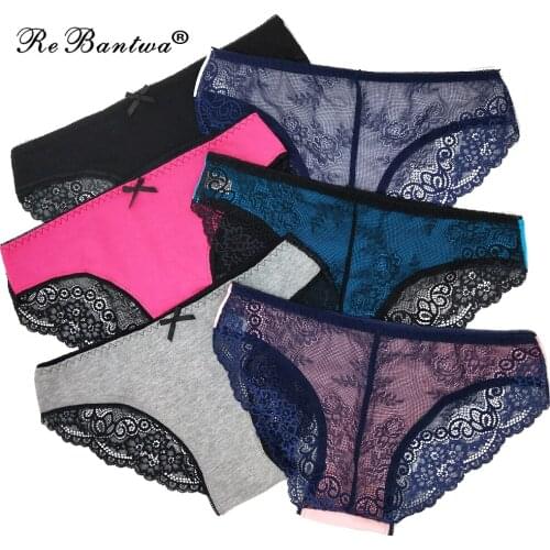 Hollow Out Underwear Women Lace Panties Elastic Cotton Intimate Ladies Briefs Transparent Thin Hollow Femme Sexy Lace lingerie