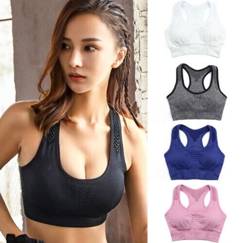 CA Women Gym Sports Bra Tank Vest Cropped Tops Yoga Underwear Padded Tops Bras