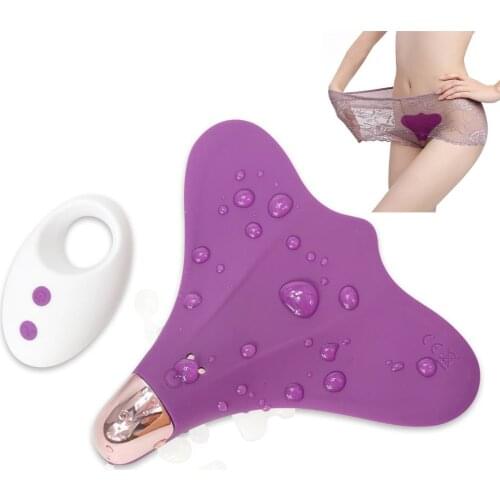 Scallop Wearable Strap on Vibrators 10 Speed Wireless Remote Clitoris Stimulator Invisible Vibrator Panties Sex Toys for Women