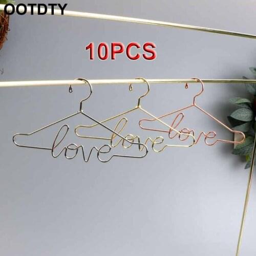 10pcs Metal Love Doll Hangers Doll Accessories For USA Girl Babie Blyth 1/3 1/6 Doll Cloth