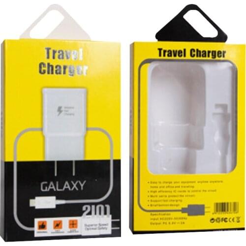 100pcs Packaing for Quick Charger for Fast Charging and Date Line Travel Charger Retail High Class Paper Package