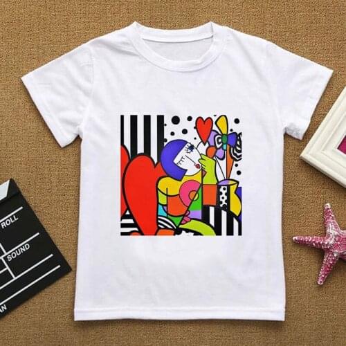 2020 T Shirt Enfant Garcon Casual Cartoon Spoof Baby Girl Shirts Funny Toddler Boy Tshirt Harajuku Girls Shirt Fashion Crew Neck
