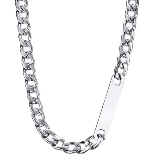 2021 Personlity Chain Titanium Steel European And American Thick Chain Long Necklace Trendy Hip-hop Style Metal Jewelry For Men