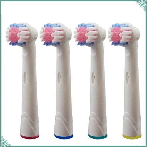 4pcs Electric Toothbrush Heads Brush Heads Replacement for Oral Hygiene B Sensitive Soft Brush EBS-17A For Family Health Use