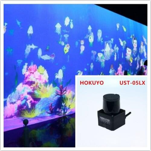 5 meters UST-05LX lidar ground wall large screen interactive software multi-touch projection interactive engine system package