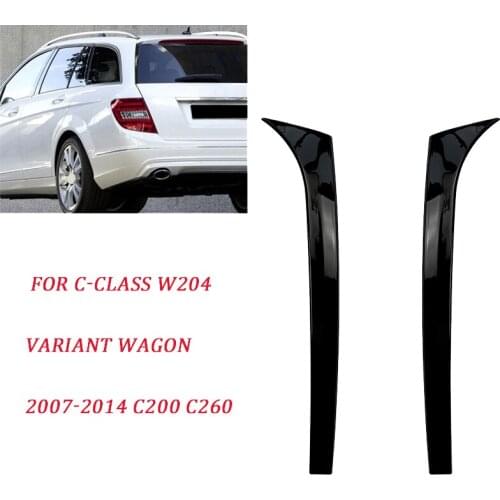 Car Rear Window Side Spoiler Trim for Mercedes-Benz C-Class W204 Variant Wagon 2007-2014 C200 C260
