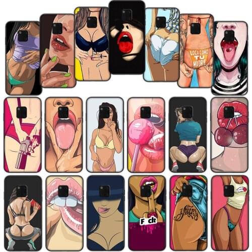 Hot Girl Secret Summer Soft Cover Case for Huawei Mate 30 20 Lite Y6 Y7 Pro P Smart Z Plus