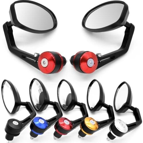 For Ducati HYPERMOTARD 1100 796 748 916 996 SS750 Universal Motorcycle Aluminum Rear View Handle Bar End Side Rearview Mirrors