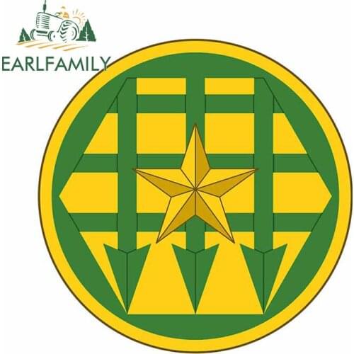 EARLFAMILY 13cm x 12.7cm For United States Army Corrections Command Insignia Car Sticker Refrigerator Trunk Decal Scratch-Proof