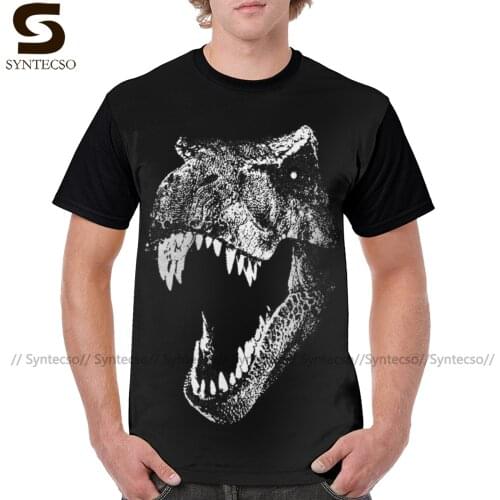 Jurassic World T Shirt I Am A Dino Fan T-Shirt Short Sleeve Printed Tee Shirt Awesome 4xl Beach Graphic Tshirt