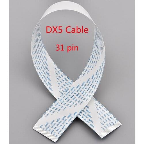 GATAMA 4pcs head cable 31pins For Epson DX5 printhead FFC flat data cable for Allwin Xuli Witcolor Human plotter 31p