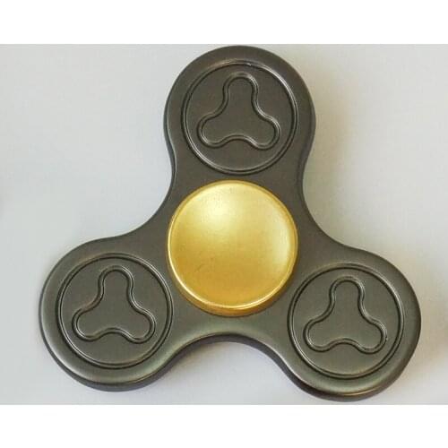 Out of Print Handspinner Fidget Toys Spinner Metal Rose Gold Triangle Alloy Finger Toy Rotate 4 Minute EDC Hand Spinner Toy