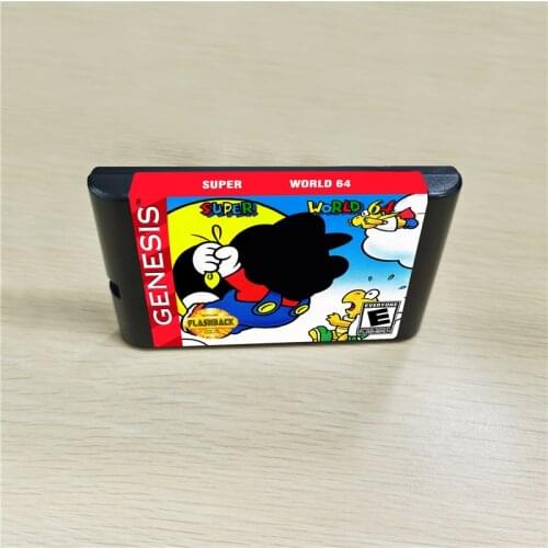 Super Marioed World 64 - 16 bit MD Games Cartridge For MegaDrive Genesis console