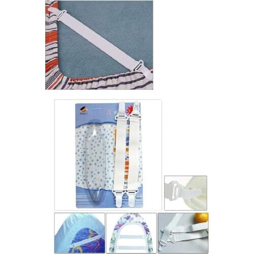 Creative Practical Sheets Buckle Adjustable Bed Sheet Clips Elastic Straps