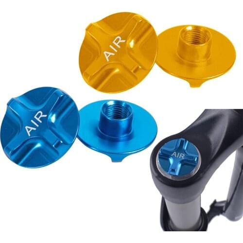 Bicycle Fork Shoulder Air Nozzle Cover Aluminum MTB Road Front Fork Cover Protector Cycling Fork Shoulder Cap Parts Accessories