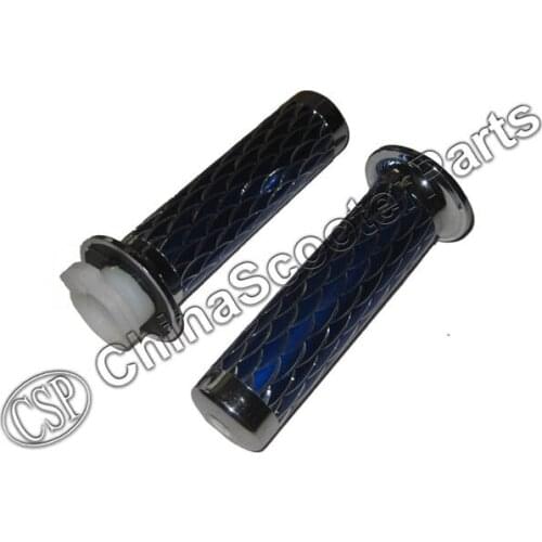 Mini Moto TWIST THROTTLE HANDLE GRIPS SET Pocket Bike ATV Quad Dirt Pit Bike Go Kart Buggy Blue