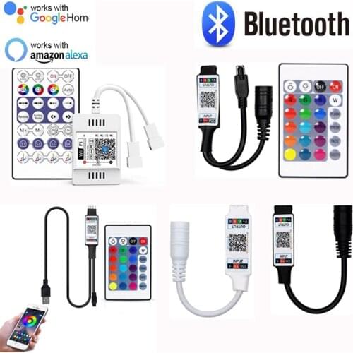 DC5V 12V 24V WiFi Bluetooth USB LED Mini RGB Controller For 5050 2835 WS2811 WS2812B WS2813 SK6812 Addressable RGB Led Strip