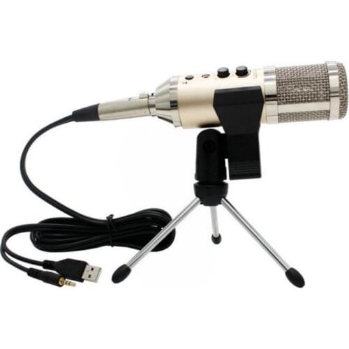 New MK-F500TL Professional Condenser Microphone Cardioid Pattern with Shock Mount for Computer Mobile Phone