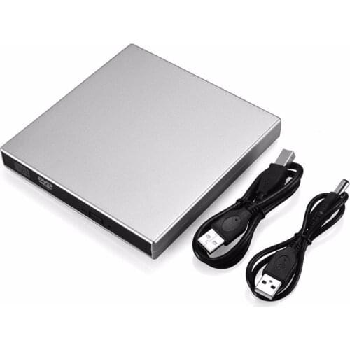 Portable USB 2.0 External DVD-RW CD-RW CD DVD ROM Player Drive Writer Rewriter Burner For Laptop Computer Windows 7/8