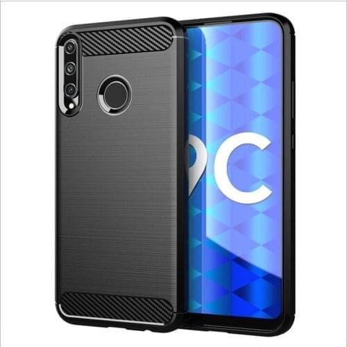 For Huawei Honor 9C Case Carbon fiber Cover Shockproof Phone Case On For Huawei Honor 9C Cover Full Protection Bumper