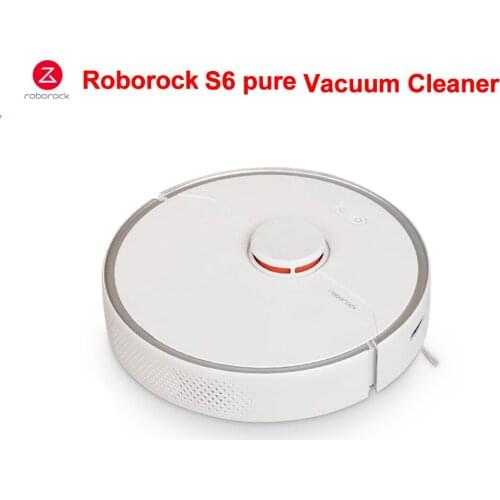 Roborock S6 Pure Vacuum Cleaner Automatic Smart Cleaner Wet Mopping Carpet Dust Sweeping Robot Robotic Wireless APP Control Home