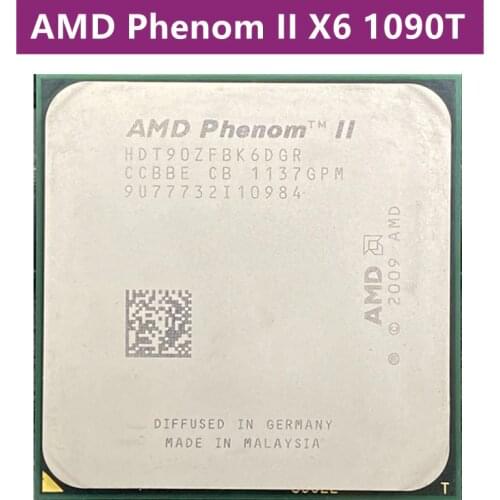 AMD Phenom II X6 1090T 1090 3.2 GHz Six Core CPU Processor HDT90ZFBK6DGR Socket AM3