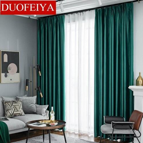 Modern Blackout Curtains for Bedroom Living Room Thermal Insulated Window Curtain Ready Made Eyelet