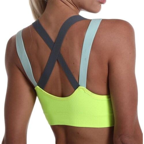 Sports Bra For Women Gym Seamless High Impact Sports Bra Yoga Fitness Top Female Underwear Push-up Bra Sportswear Bralette