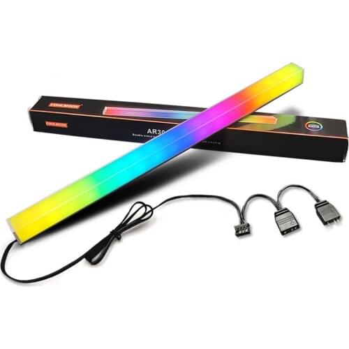 30cm Aluminum alloy RGB PC Case LED Strip Magnetic Computer Light Bar 5V/3PIN Small 4Pin ARGB Motherboard Light-Strip