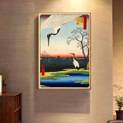 Traditional Japanese Landscape Poster Canvas Art Print Japanese Style Canvas Painting Wall Art Picture Home Wall Decor Unframed