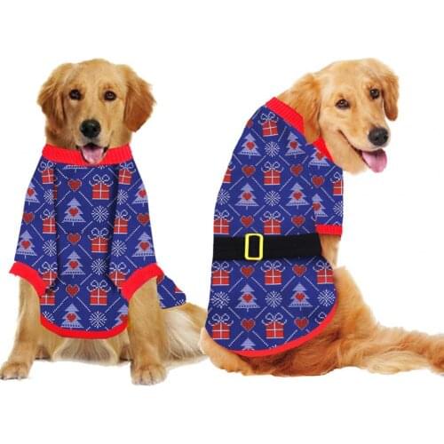 Universal Pet Shirts Spring Summer Sweatershirt Round Neck Two-legged Fabric with Waistband Dog Blouse Shirts