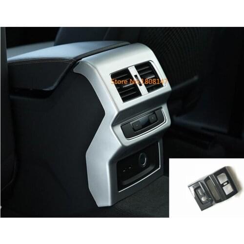For Audi Q5 2018 2019 2020 2021 Car Inner Sticker Armrest Storage Trim Seat Rear Back Upside Air Conditioning Outlet Vent 1pcs