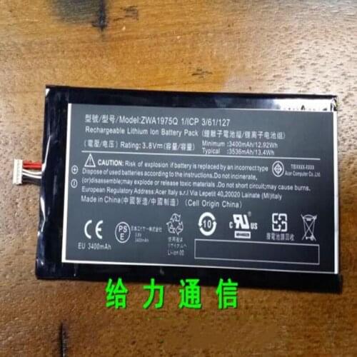 High quality Tablet PC battery ZWA1975Q for Acer A1-713 A1-713HD Iconia Tab 7 mobile phone with repairs tools