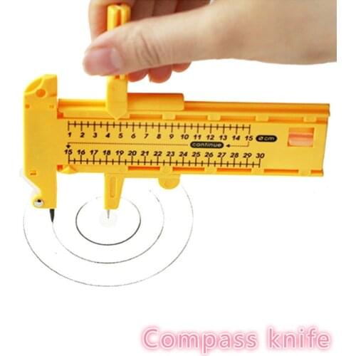 1-30cm Adjustable Compasses Circle Cutter,Sewing Round Cutting Knife Patchwork Scrapbooking Cards Cutters Paper-Cutting Tool