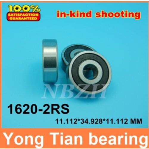 10pcs free shipping High quality inch bearings 1620-2RS 7/16"x1 3/8"x7/16" inch 11.112*34.925*11.112 MM