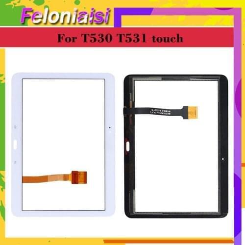 10pcs/lot For Samsung Galaxy Tab 4 10.1 SM-T530 T530 SM-T531 T531 T535 Touch Screen Digitizer Panel Sensor Touchscreen