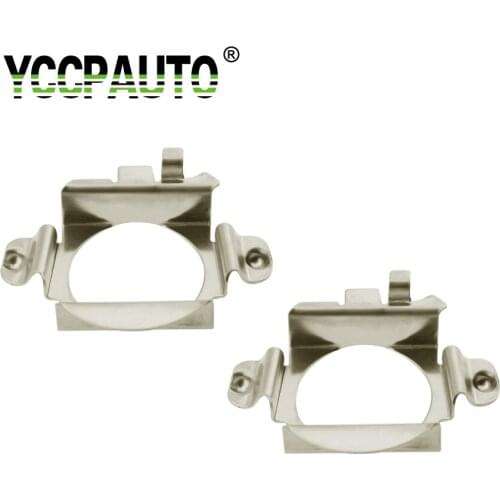 2pcs H7 LED Headlight Bulbs Adapter Base Holder Socket Base For Ford EDGE Headlamp Bulb Black Light Base Chip for Mercedes-Ben z