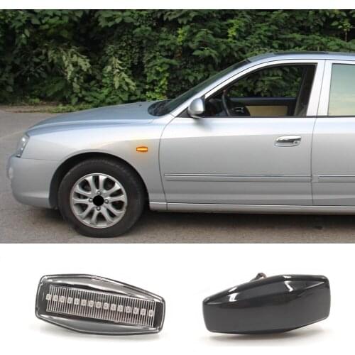 2PCS For Hyundai Flowing Water Indicator LED Side Marker Turn Signal Light For Elantra Getz Sonata XG Terracan Tucson i10 Coupe