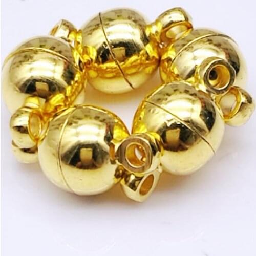 20PCS Chain Necklace Bracelet 8MM Magnetic Hook Clasp Buckle HOT gold