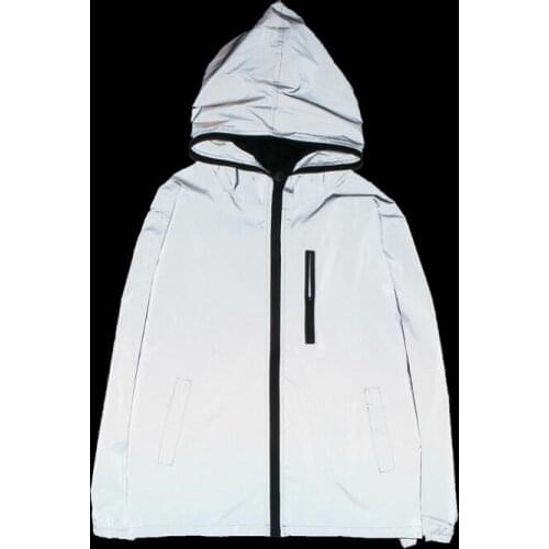 2020 Men Jacket Reflective hip hop Coat
