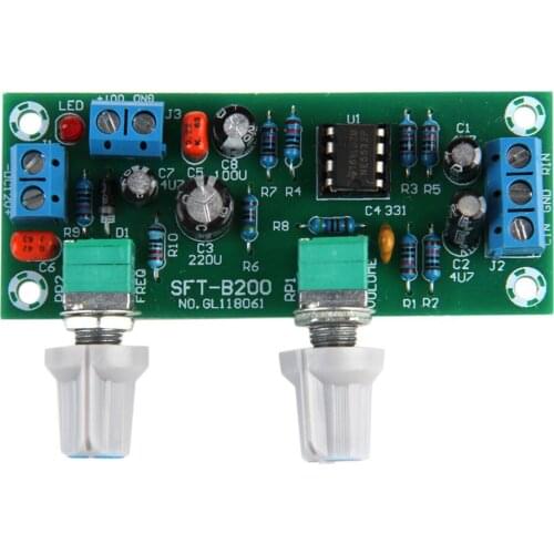 22Hz-300Hz Filter Plate Subwoofer Amplifier Preamp Board 2.1 3-Channel DC 10-24V