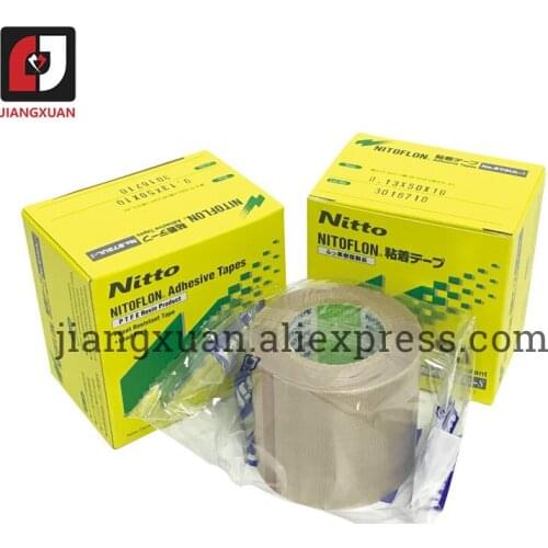 5pcs 973UL-S Japan Nitto Denko PTFE Tape NITOFLON Fiber Glass Tape