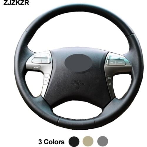 Car Auto Steering-Wheel Cover Wrap For Toyota Fortuner 2011 - 2015 Hilux 2011 2012 2013 2014 2015 Funda Volante Car Accessories