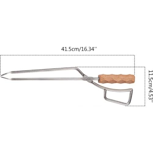 X7JD Barbecue Tong Food BBQ Grill Carbon Oven Cooking Tong Salad Charcoal Clamp Meat Clip Kitchen Supplies Tool